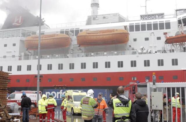 Per gaisrą Norvegijos kruiziniame laive žuvo du žmonės