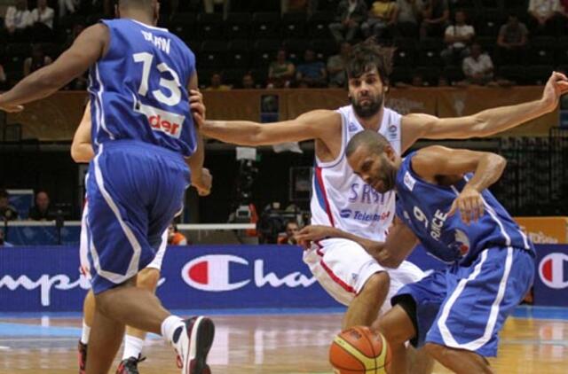 Prancūzija po prątesimo įveikė Serbiją 97:96