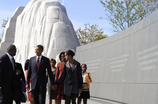 Barackas Obama pristatė Martinui Lutheriui Kingui skirtą paminklą Vašingtone