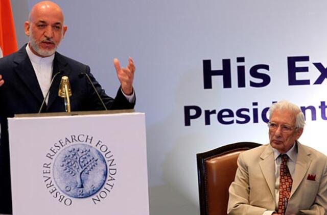 Hamidas Karzai'us tvirtina, kad Afganistano sutartis su Indija nepakenks Pakistanui
