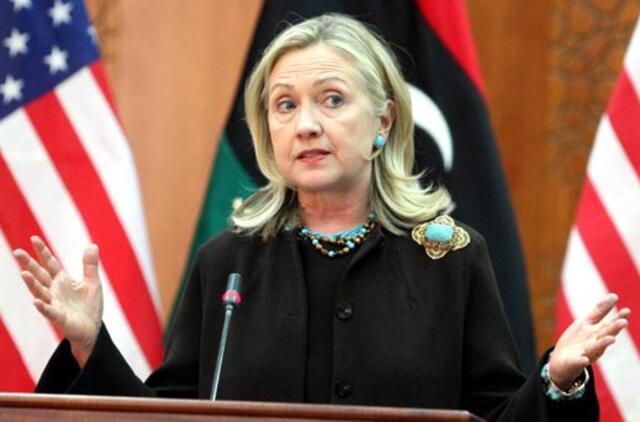 Hillary Clinton atvyko į Tripolį