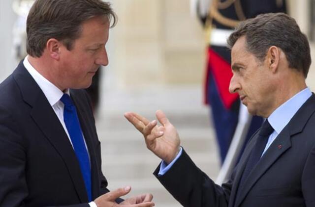 Nicolas Sarkozy nebenori girdėti Didžiosios Britanijos kritikos eurui