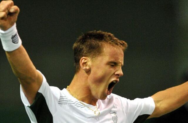 Ričardas Berankis pasaulio reitinge - 114-as,  Laurynas Grigelis - 205-as