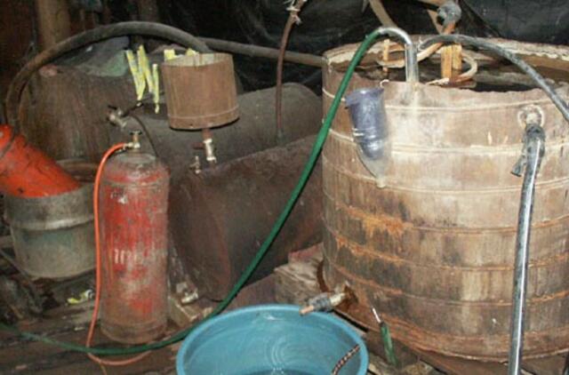 Skuodo rajone aptiktas naminukės "fabrikėlis"