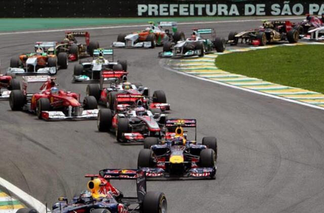 "Formulės-1" pilotai per sezoną sudėvėjo 24 tūkstančius padangų