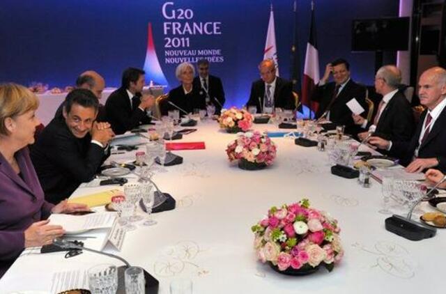G20 lyderiai renkasi į pirmąjį viršūnių susitikimo renginį Kanuose