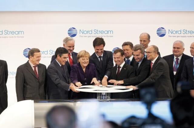 Oficialiai atidarytas "Nord Stream" dujotiekis