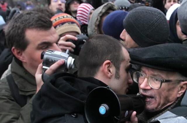 100 tūkst. žmonių Rusijoje protestavo prieš rinkimų rezultatų klastojimą