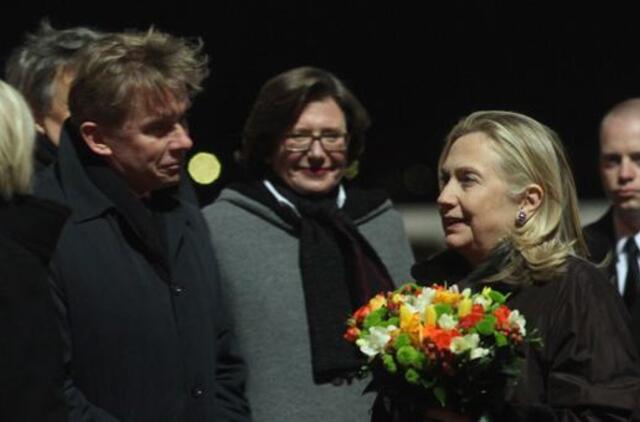 Į Lietuvą atvyko Hillary Clinton