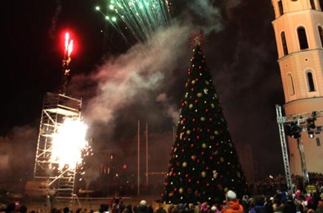 Įžiebta pagrindinė Vilniaus ir visos Lietuvos Kalėdų eglė