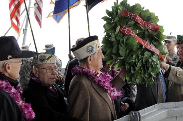 JAV paminėjo 70-ąsias Perl Harboro užpuolimo metines