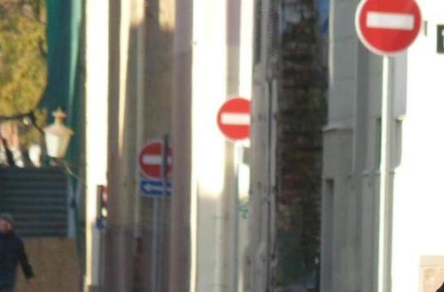 Senamiestyje mažės ženklų dydis