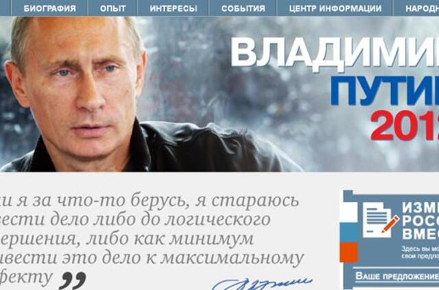 Vladimiras Putinas paskelbė savo rinkimų programą