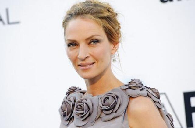Aktorė Uma Thurman jau trečią kartą taps mama