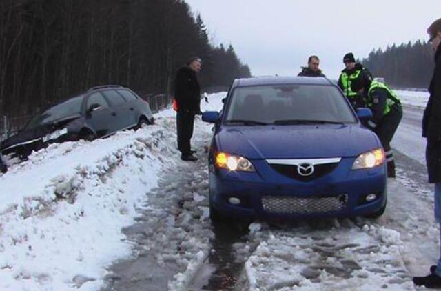 Automagistralėje - lyg slidinėjimo trasoje