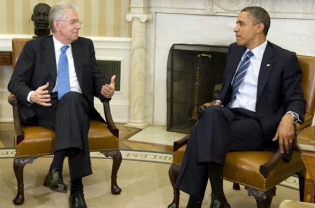 Barackas Obama giria Italijos premjero vykdomas reformas