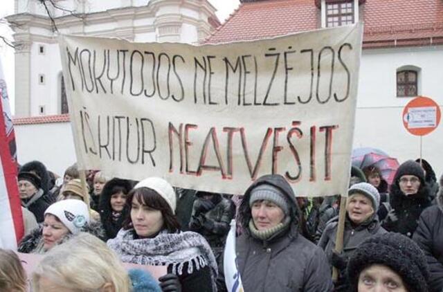 Iš didelio debesio - mažas lietus: streikuoja vos apie 60 Kauno mokytojų