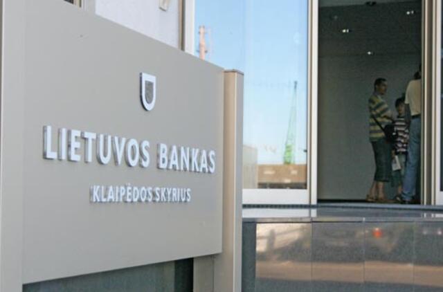 Lietuvos bankas atsisako Klaipėdos skyriaus