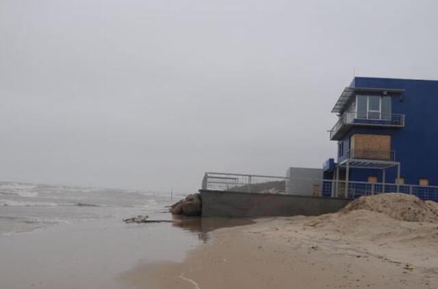 Palanga ruošia vežimą žiemą