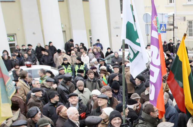 Policija padėkojo mitingo dalyviams