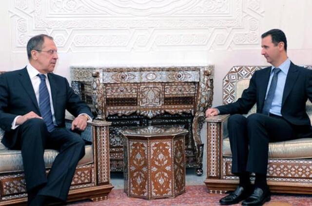 Sergejus Lavrovas teigia suprantąs Sirijos prezidento veiksmus konflikte su opozicija