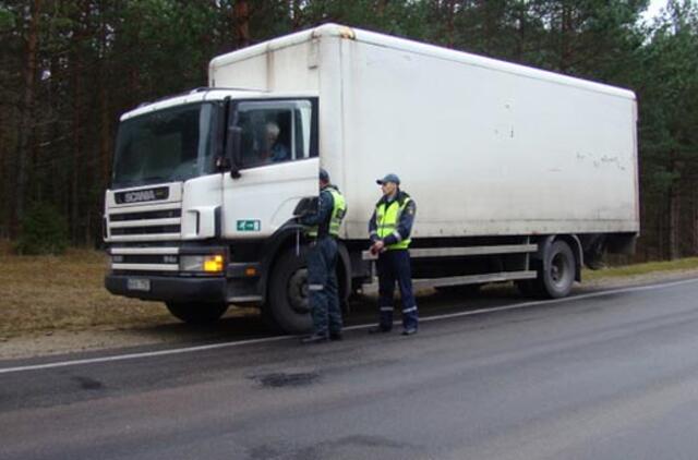Šią savaitę bus tikrinami krovininiai automobiliai ir autobusai