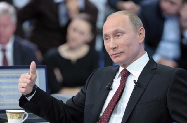 Vis daugiau rusų savo balsą ketina atiduoti už Vladimirą Putiną