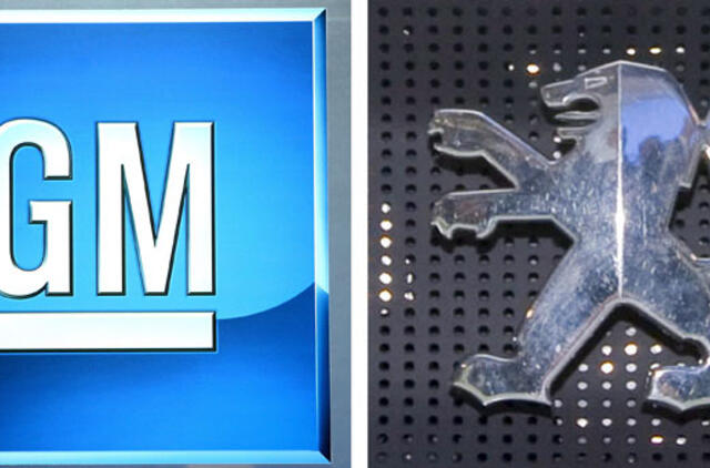 GM ir "Peugeot" paskelbė apie bendradarbiavimą