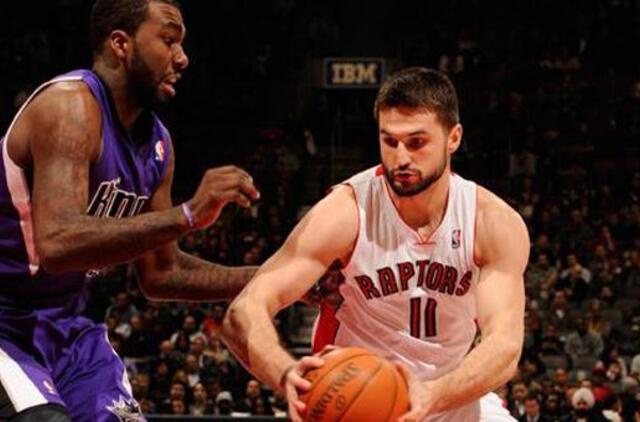 L. Kleiza taškų nepelnė, "Raptors" pralaimėjo "Pistons" krepšininkams