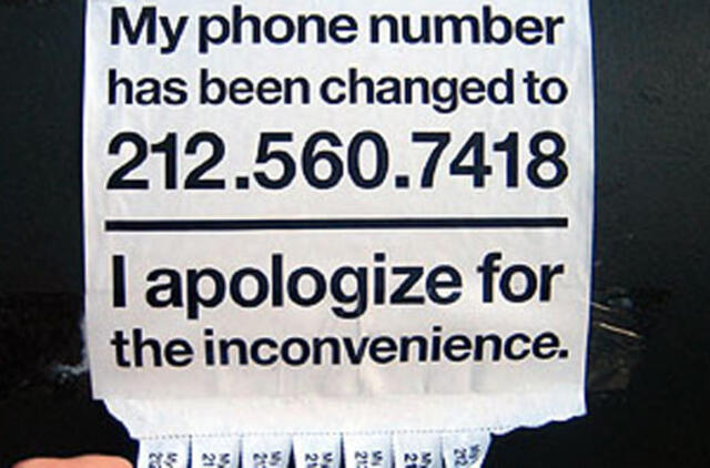 Niujorko gyventojas sulaukė 65 tūkst. skambučių iš viso pasaulio