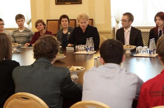 Prezidentė: laisvė - tai ne tik galimybė, bet ir pareiga