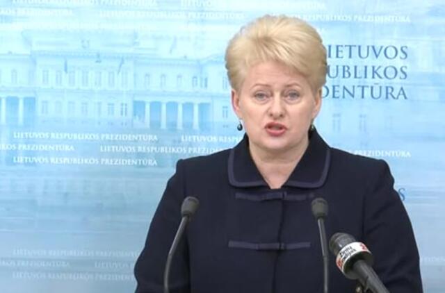 Prezidentė: "Noriu tikėti, kad radome kompromisą" (video)