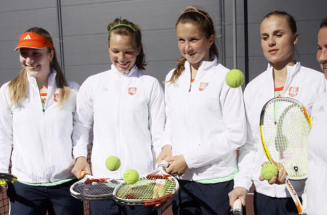 Lietuvos moterų teniso rinktinės tikslas - aukštesnė Federacijos taurės varžybų grupė