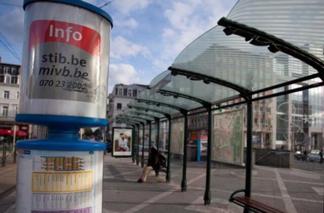 Po mirtino išpuolio prieš kontrolierių Briuselyje per Velykas nekursuos viešasis transportas