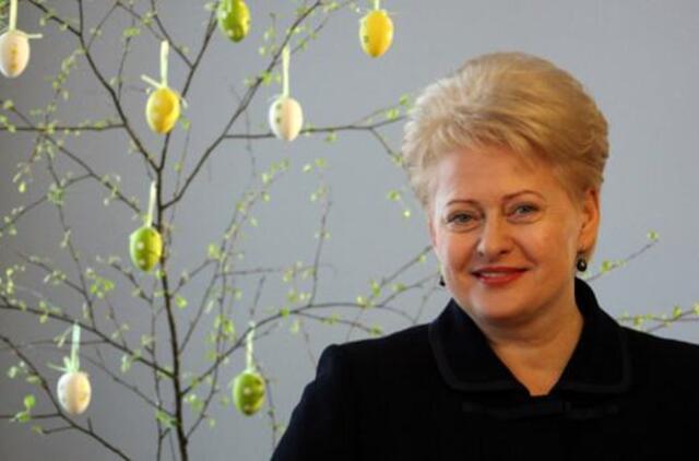 Prezidentės Velykinis sveikinimas