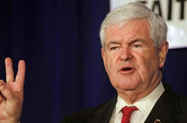 Respublikonų kandidatas Newt'as Gingrich'as traukiasi iš JAV prezidento rinkimų