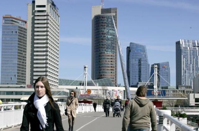 Vilniaus geografinė širdis ant tilto, Kauno - ant kiosko