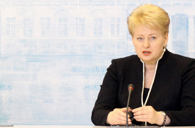 D. Grybauskaitė: Ukrainos izoliacija nei Europai, nei Ukrainai naudos neatneštų