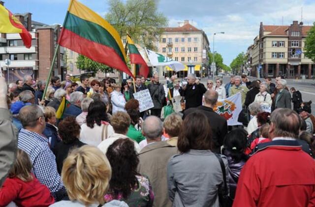 Dėl Garliavos įvykių - mitingas Klaipėdoje