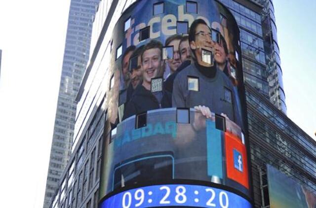 "Facebook" akcininkai padavė į teismą Marką Zuckerbergą ir banką "Morgan Stanley"