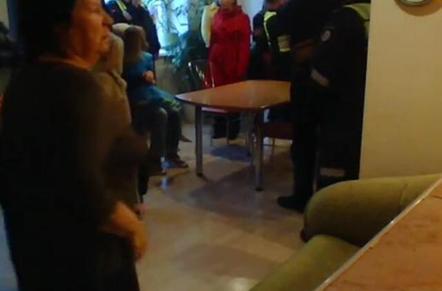 Kas vyko namo viduje. Video