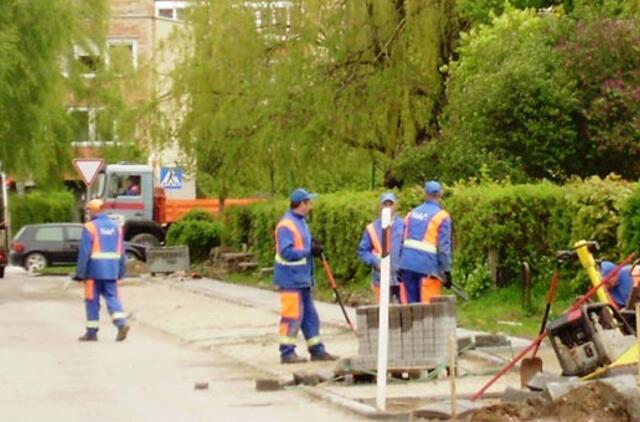 Palangoje tvarkomos gatvės ir kiemai