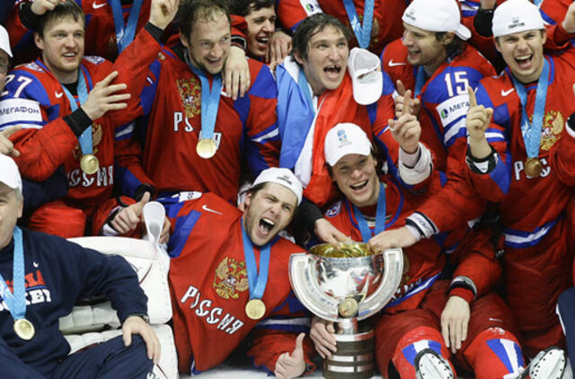 Pasaulio ledo ritulio čempionate - Rusijos rinktinės triumfas