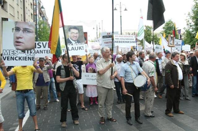 Vilniuje judėjimas "Už teisingumą" surengė eitynes