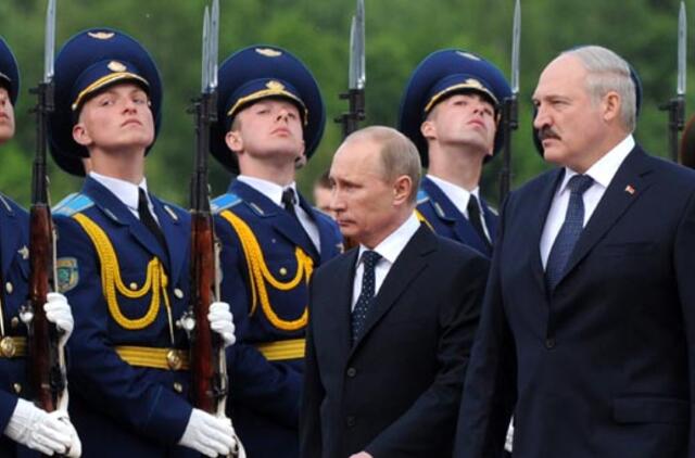 Aleksandras Lukašenka Vladimiro Putino vizitą Minske vadina turiningu ir svarbiu dvišaliams santykiams