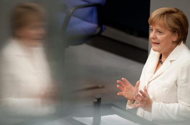 Angela Merkel gina susitarimą dėl euro zonos bankų