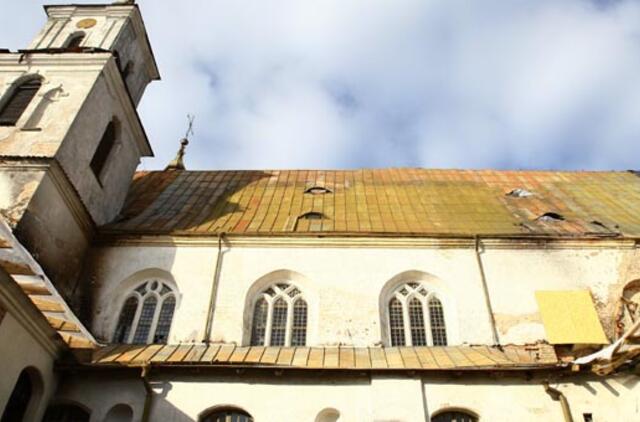 Gaisro nuostoliai Tytuvėnų bažnyčiai jau atlyginti