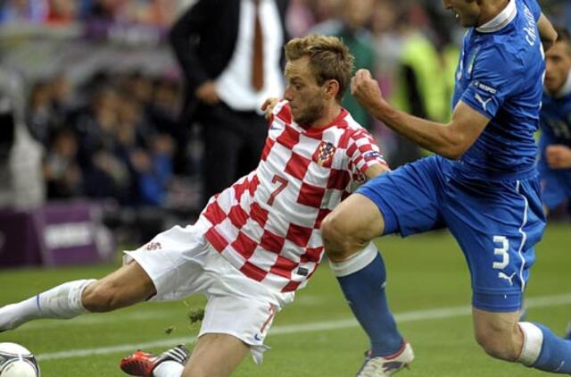 Italijos ir Kroatijos rinktinės sužaidė lygiosiomis