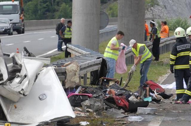 Per autobuso avariją Kroatijoje žuvo septyni čekai