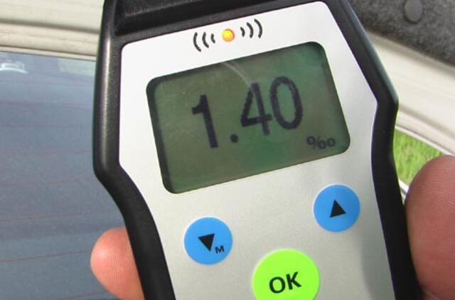 Per ryto reidą sučiupti du neblaivūs vairuotojai